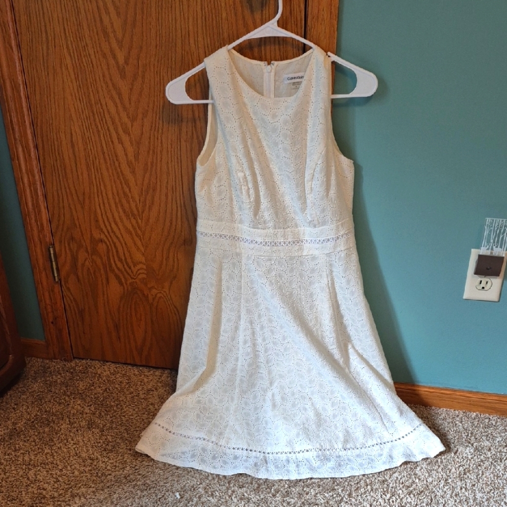 Calvin Klein White Dress
